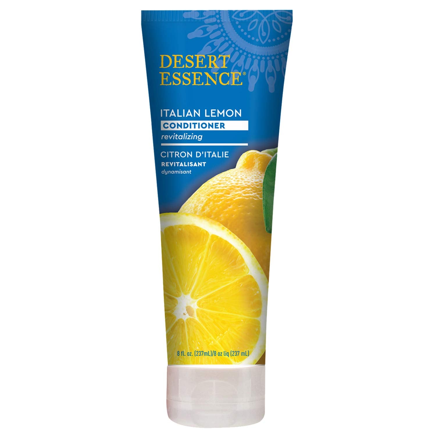 Desert Essence Italian Lemon Conditioner-hair-application shows smooth detangling during styling.