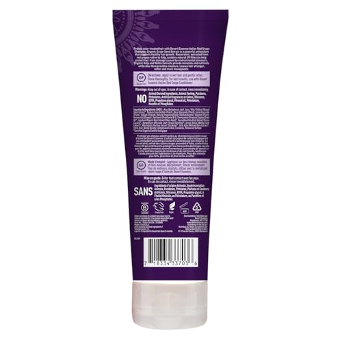 Desert Essence Italian Red Grape Shampoo ingredients featuring grape extract and resveratrol for antioxidants