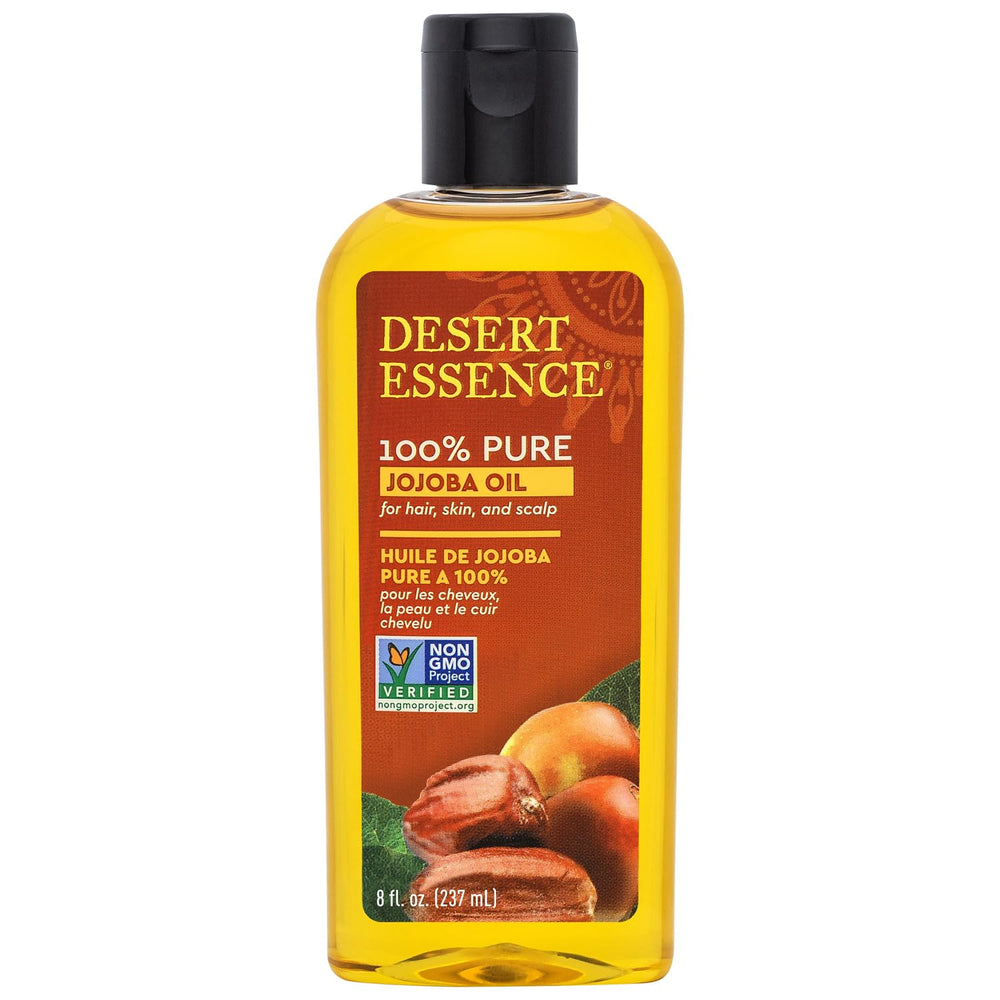 Desert Essence Jojoba Oil bottle front for gentle hydration