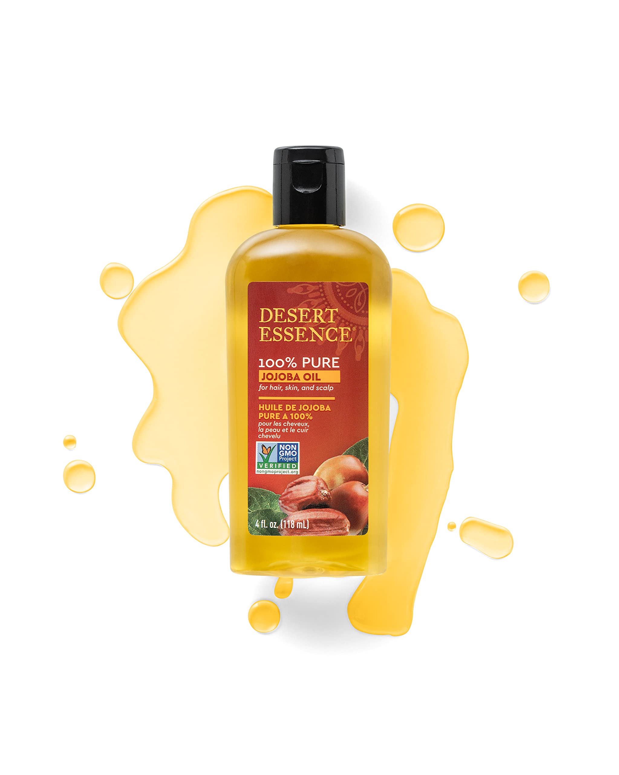 Desert Essence jojoba oil sustainable harvest supports clean beauty routine.