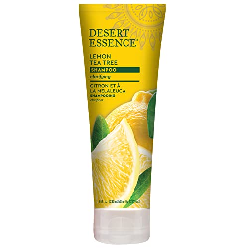 Desert Essence Lemon Tea Tree Shampoo label details - natural ingredients