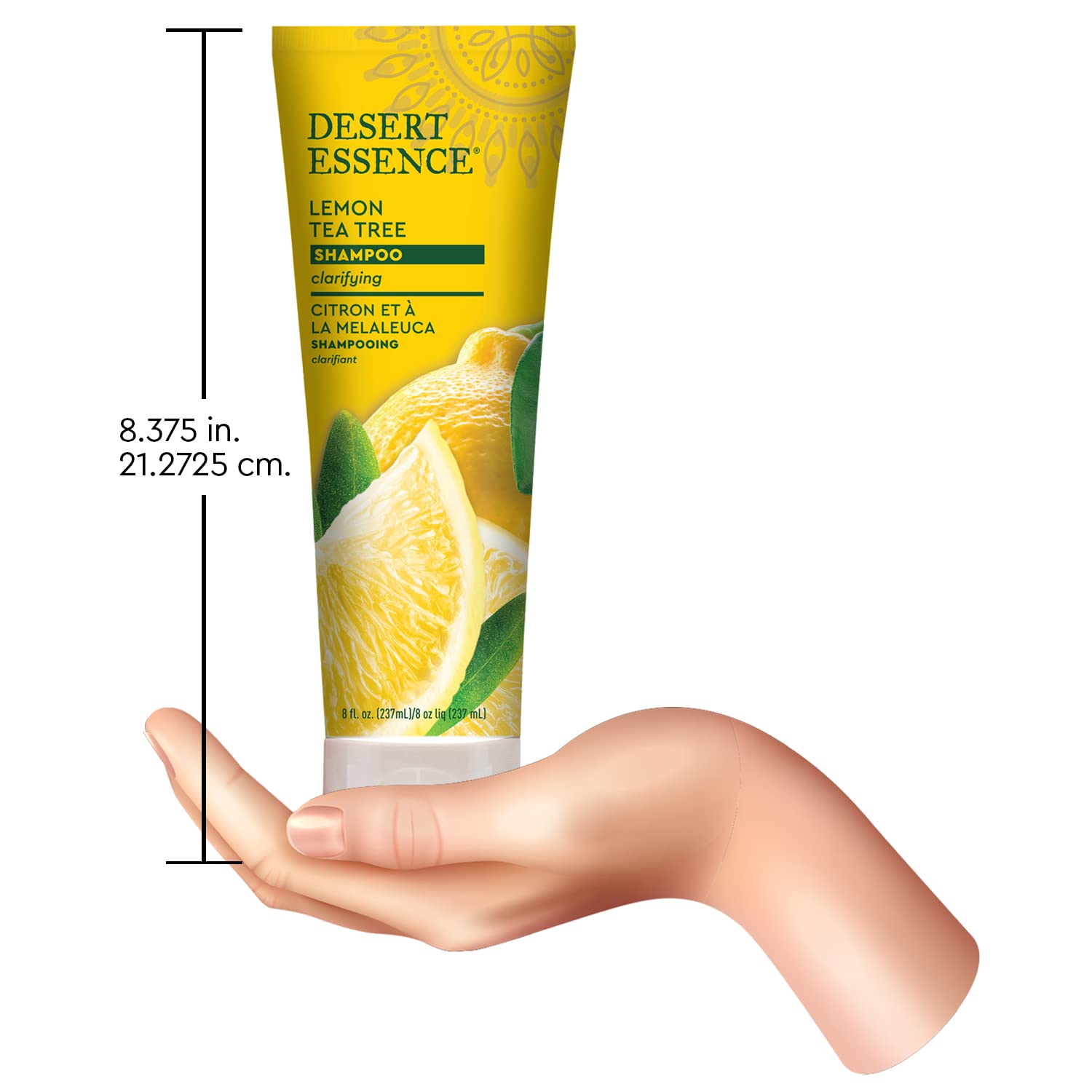 Desert Essence Lemon Tea Tree Shampoo maca-root-ingredient - strengthening hint