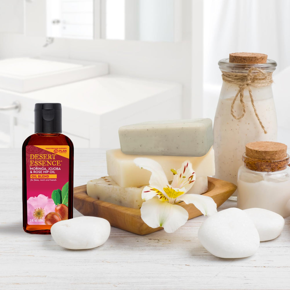 Desert Essence moringa-jojoba-rosehip-oil dropper with concentrated nutrients for face