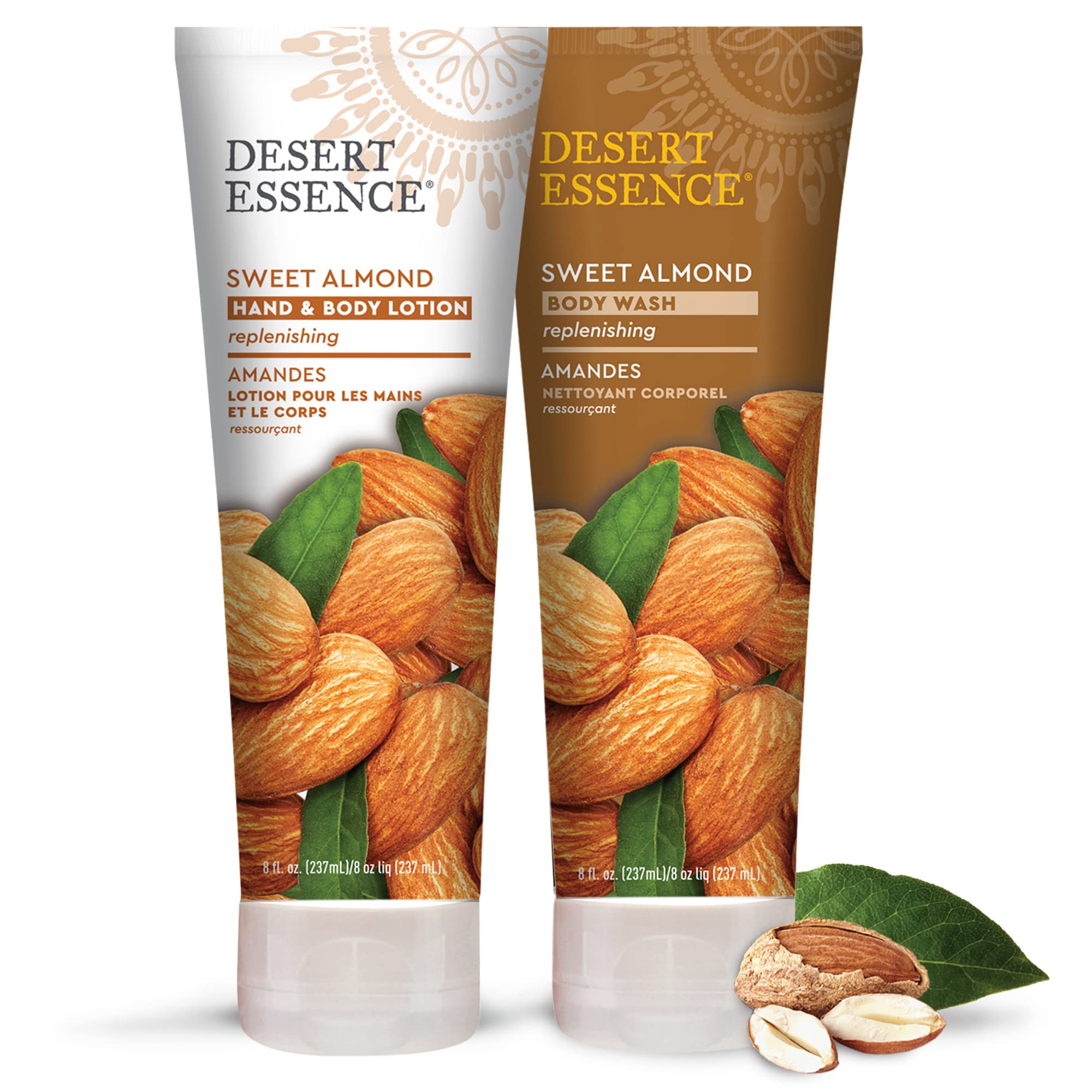 Desert Essence Sweet Almond fragrance enhances daily routine with a gentle aroma.