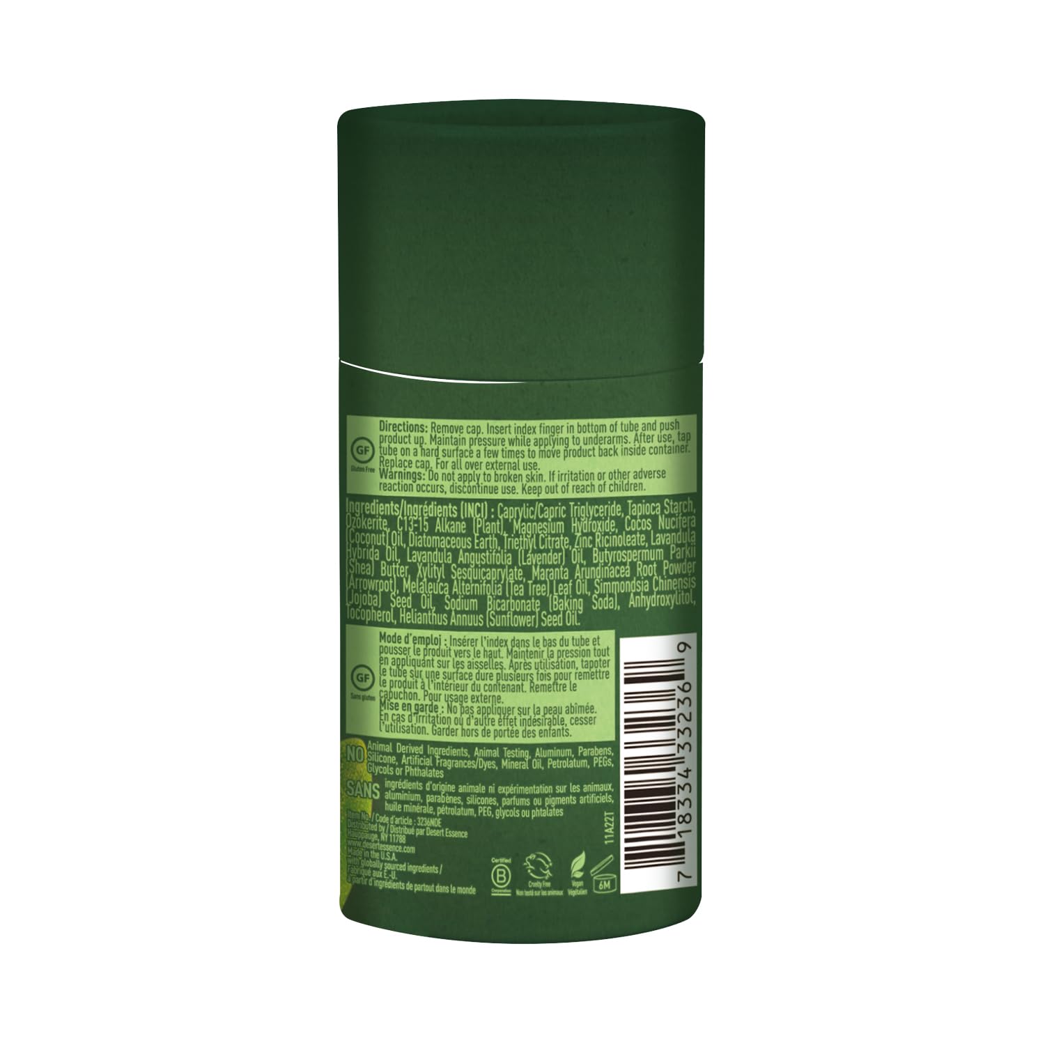 Desert Essence lavender scent on deodorant evokes a fresh, soothing aroma