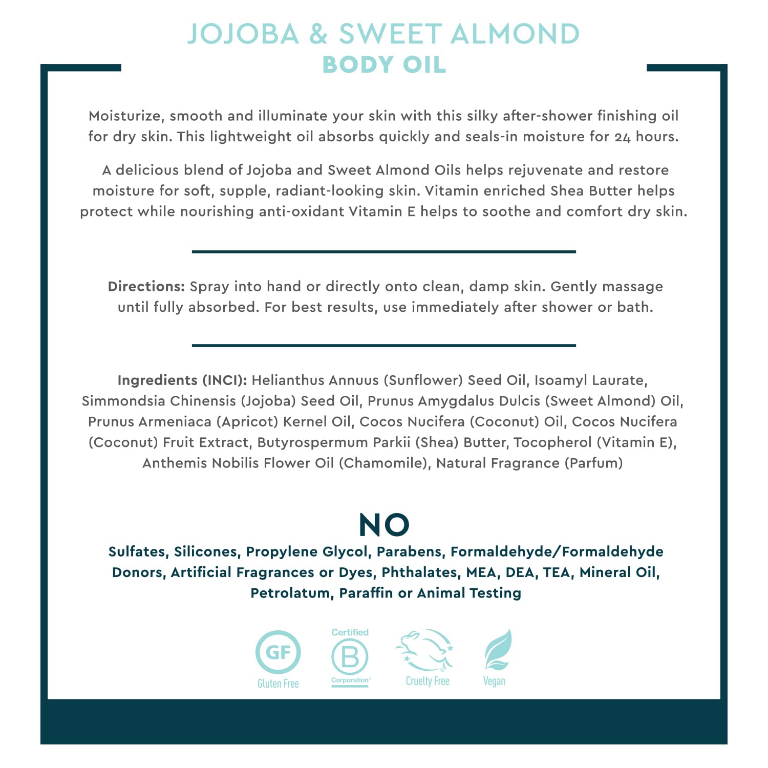 Desert Essence vegan and cruelty-free badge on packaging