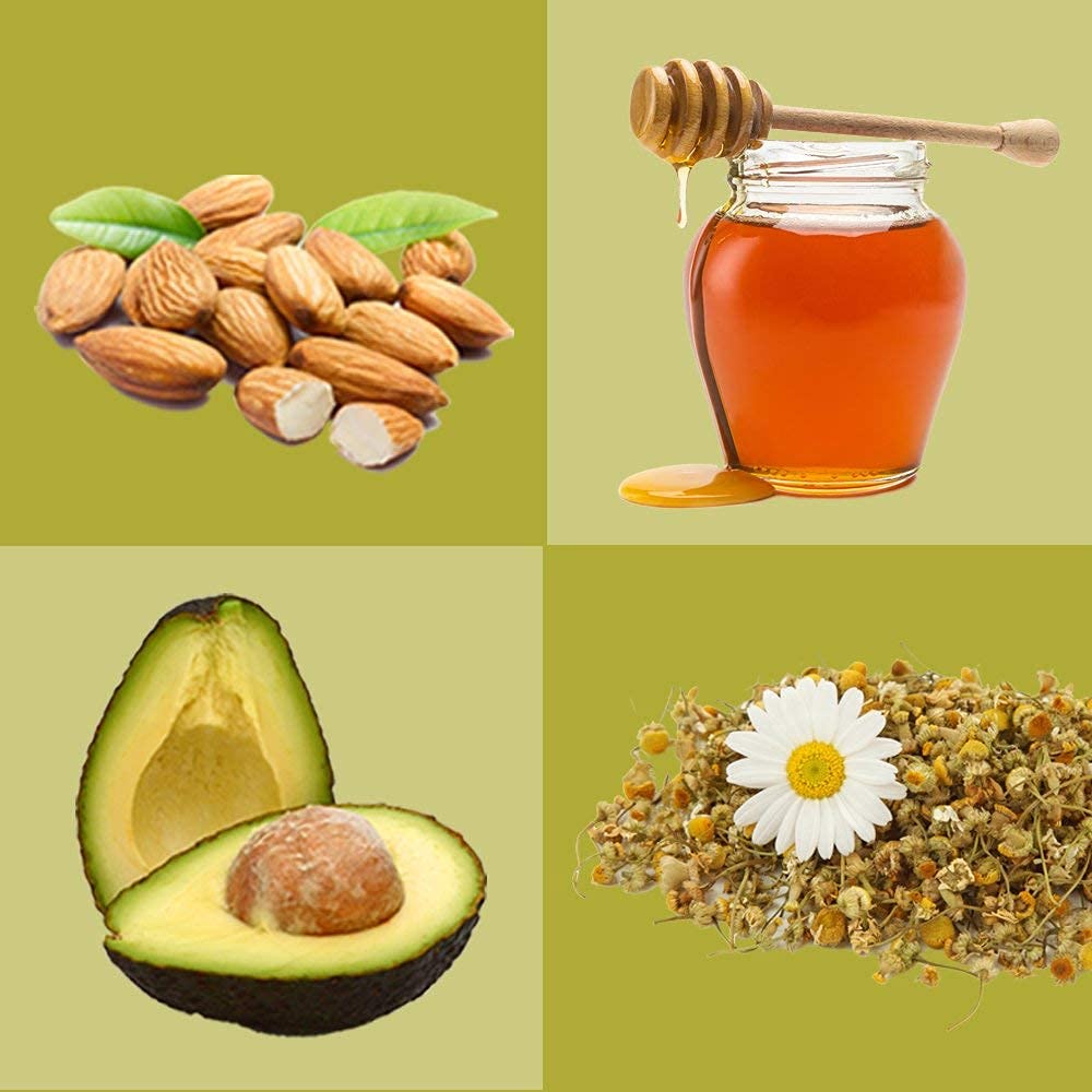 Design Essentials almond avocado conditioner bottle showing added natural shine and softness