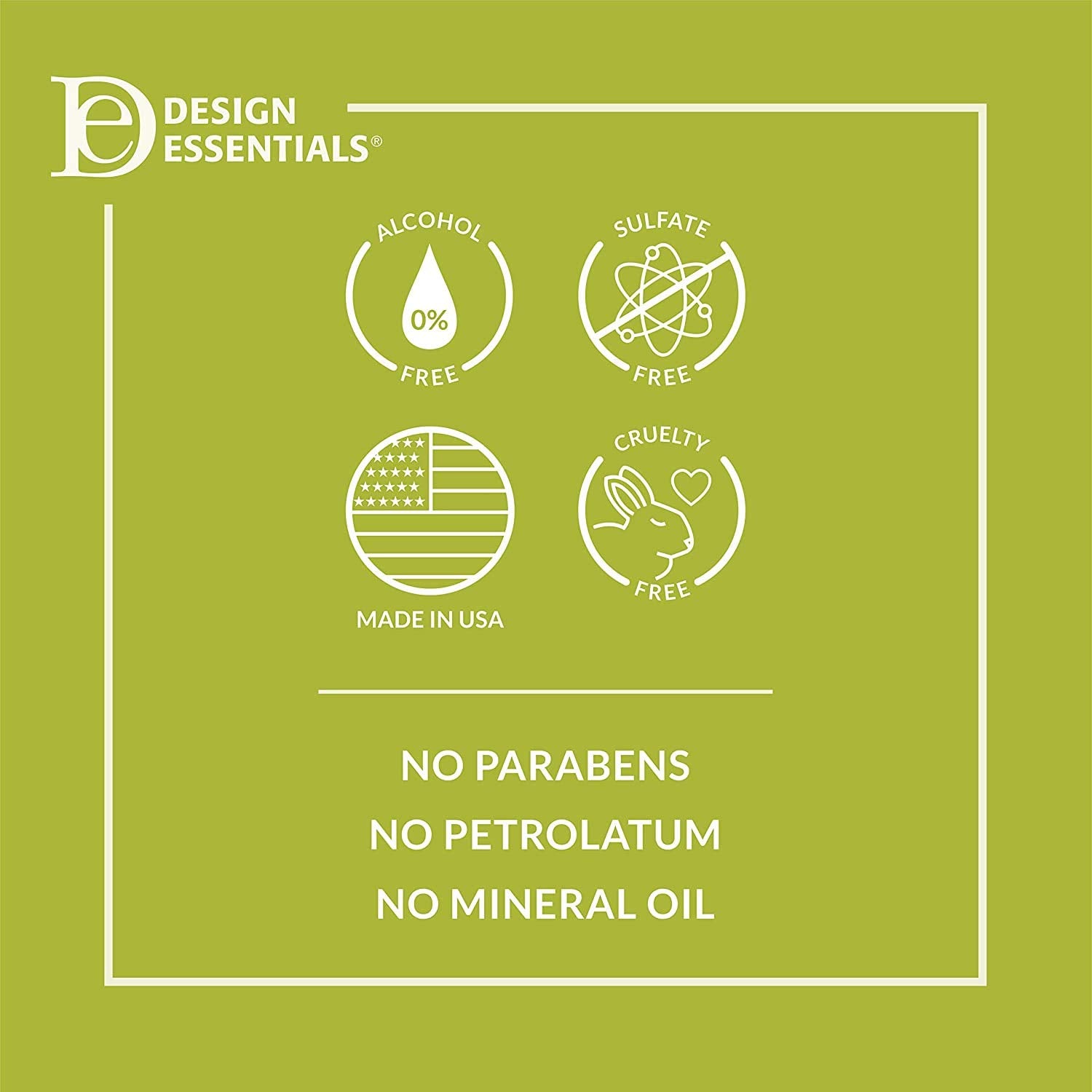 Design Essentials almond avocado shampoo detangling action reduces snagging during wash.