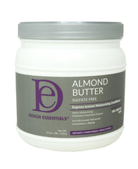 Design Essentials Almond Butter Express conditioner bottle delivering instant moisture for dry hair.