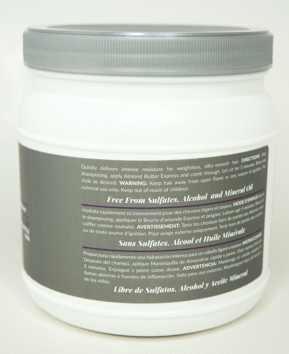 Design Essentials Almond Butter Express creamy conditioner texture for easy detangling.