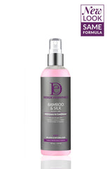 Design Essentials Bamboo & Silk HCO during blow-drying shows heat-protection benefits