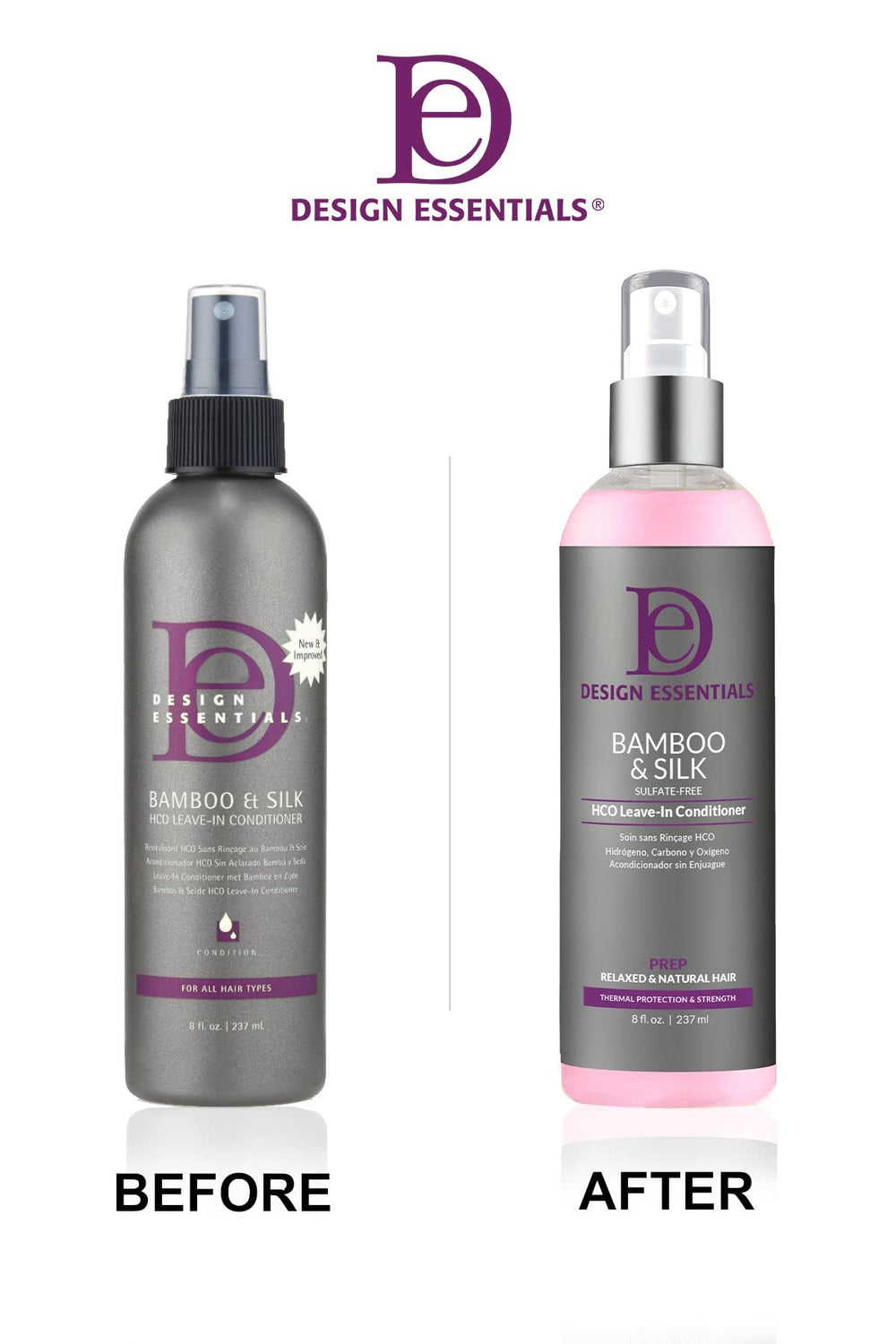 Design Essentials Bamboo & Silk HCO textures and shine across natural to relaxed hair