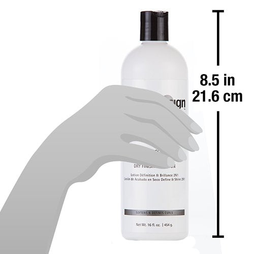 Design Essentials Define & Shine 2-N-1 provides radiant shine across all hair types