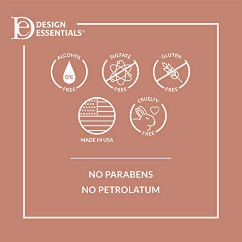 Design Essentials Hair curls damp application demonstrates even product distribution for smooth styling.