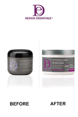 Design Essentials Peppermint & Aloe Therapeutics application-hair image demonstrating daily-use scalp care.