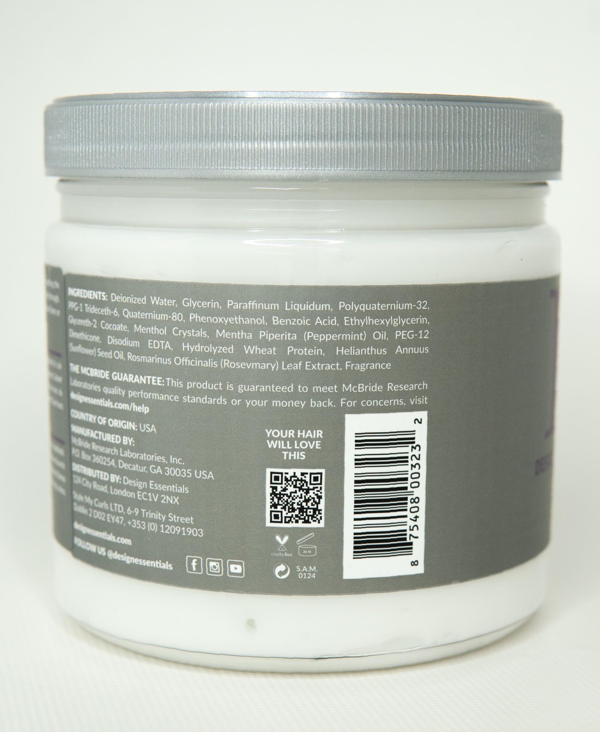 Design Essentials Rosemary & Mint conditioner being applied to hair supports detangling and smoothing