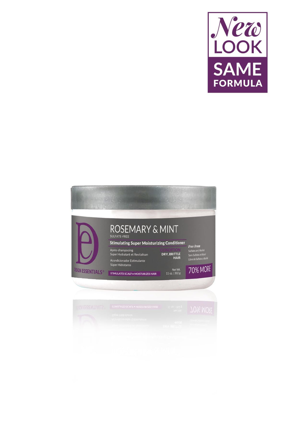 Design Essentials Rosemary & Mint conditioner hair application captures detangling and smoother waves