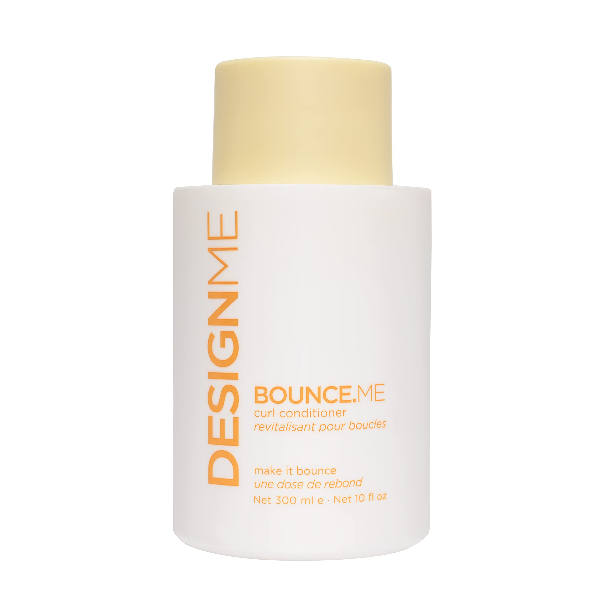 Design.Me Bounce.Me curl conditioner bottle front shows hydration for curls.