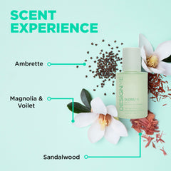 GLOSS.ME hair oil bottle beside argan oil visuals suggests nourished, smooth results.