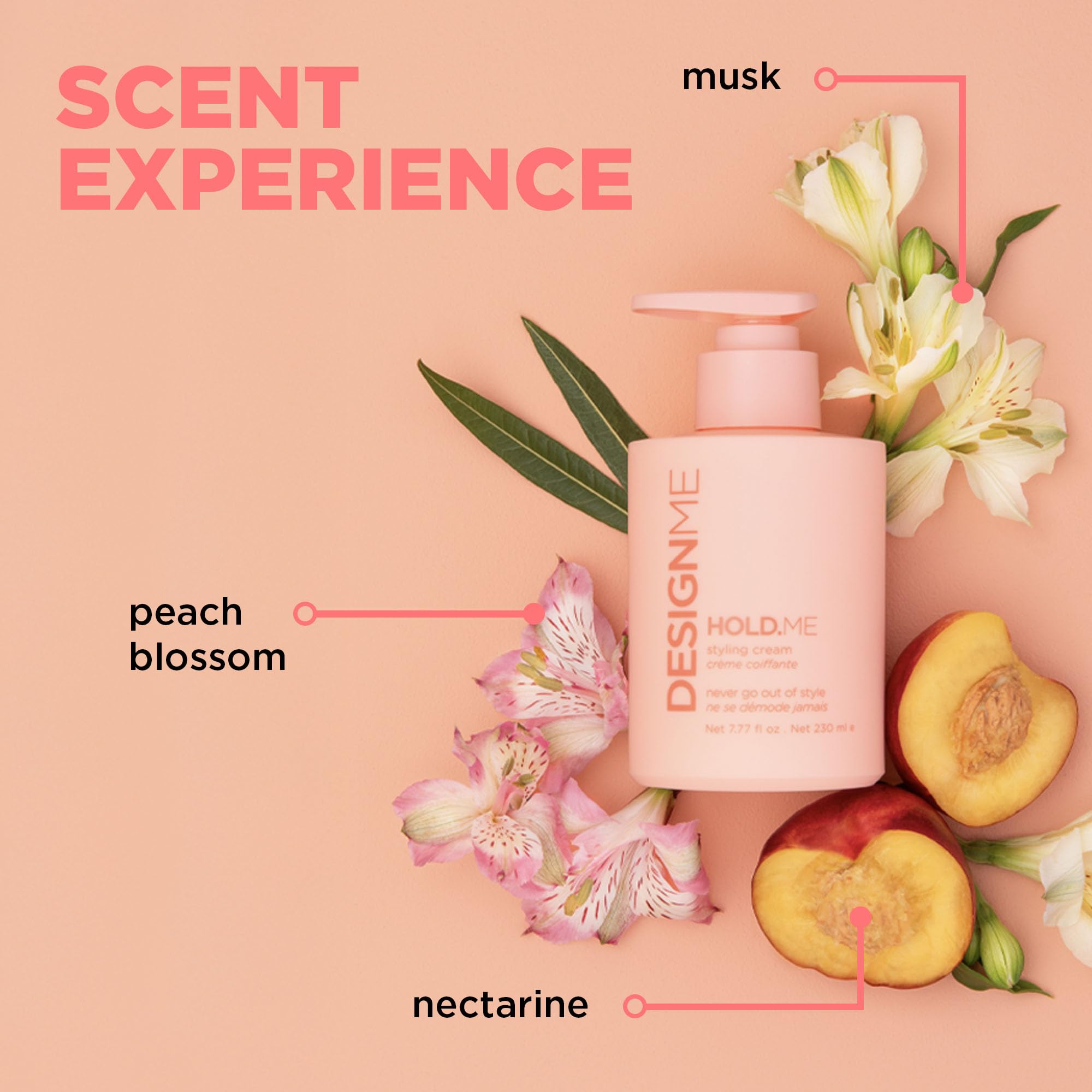 Design.Me HOLD.ME finish-hair-shine portrays glossy, polished look without heaviness.