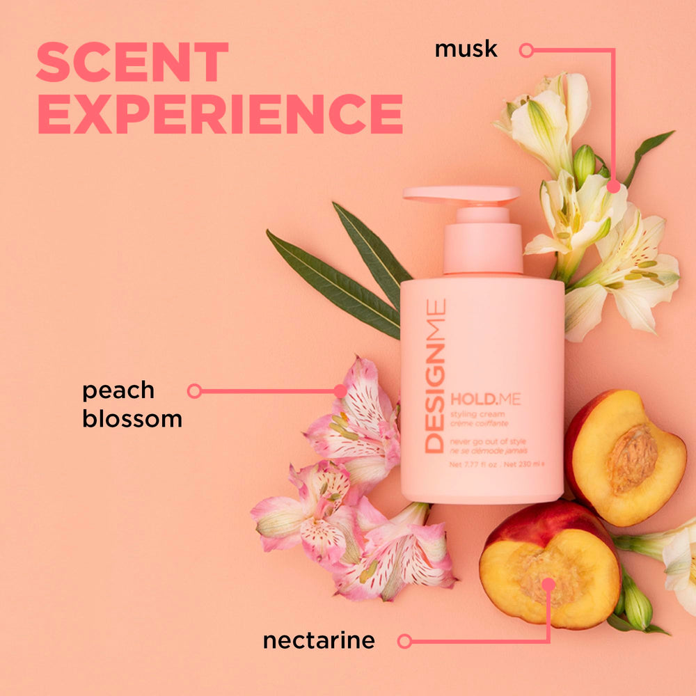 Design.Me HOLD.ME finish-hair-shine portrays glossy, polished look without heaviness.