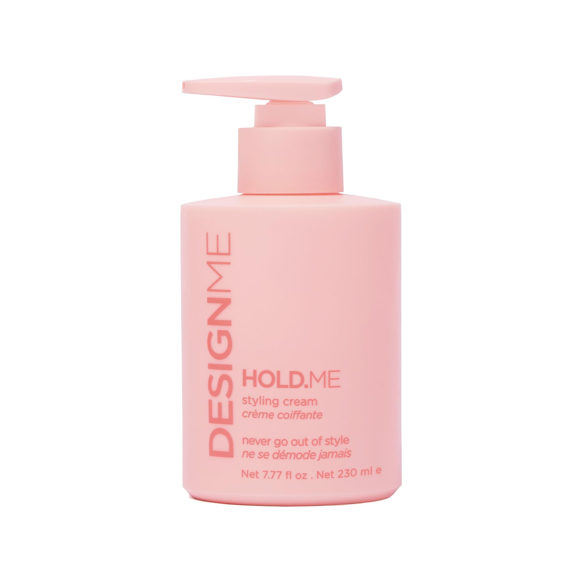 Design.Me HOLD.ME styling cream tube delivers smooth frizz control for blowouts.