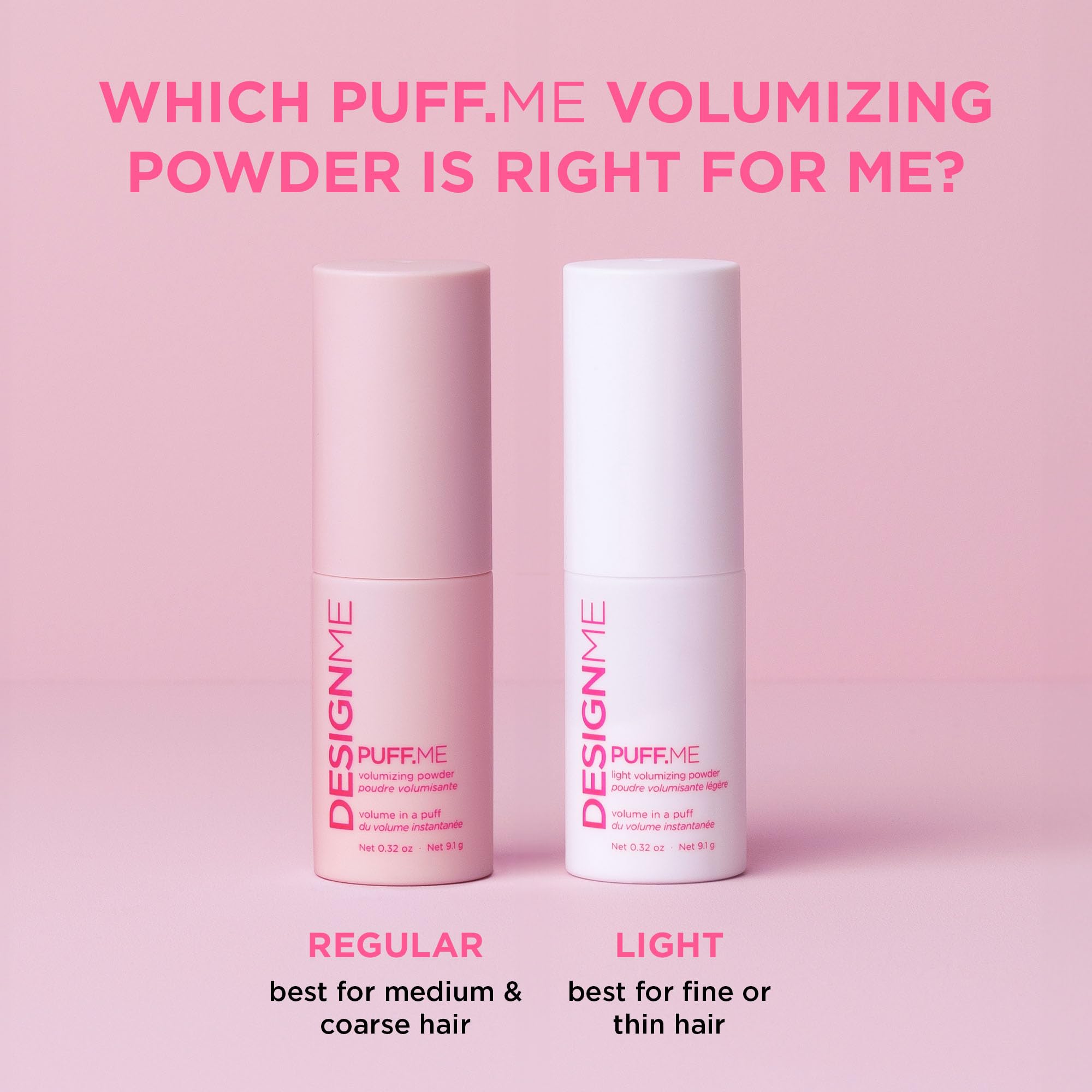 Design.Me PUFF.ME volume on curly hair adds bounce with light hold