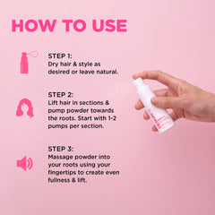 Design.Me PUFF.ME volume on wavy hair boosts fullness for defined style