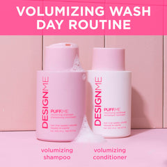 Design.Me PUFF.ME shampoo pump-dispense image for easy daily use