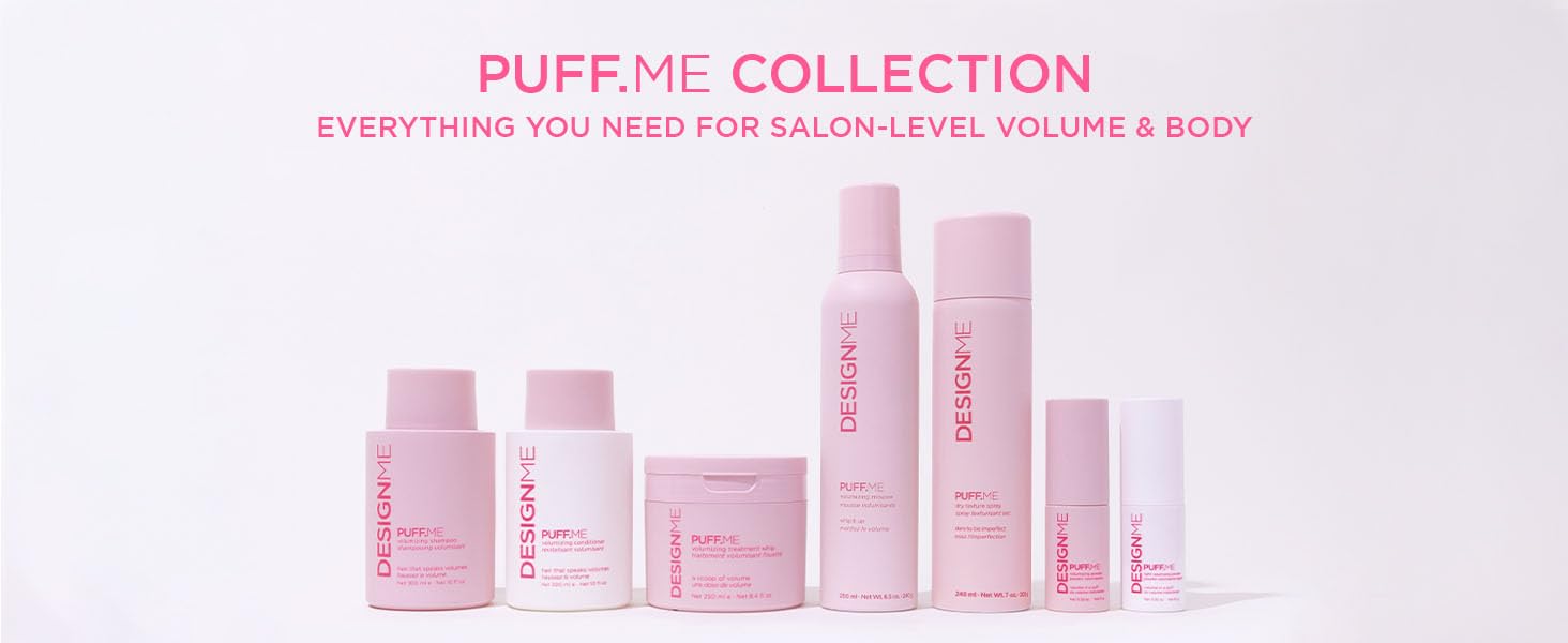 Design.Me PUFF.ME shampoo vegan label and clean-ingredient emphasis