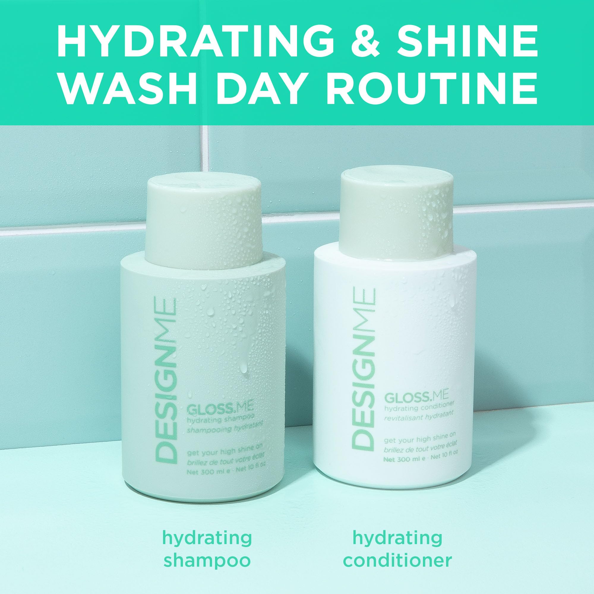 Design.Me GLOSS.ME foam image communicates a gentle, thorough cleanse without weight.