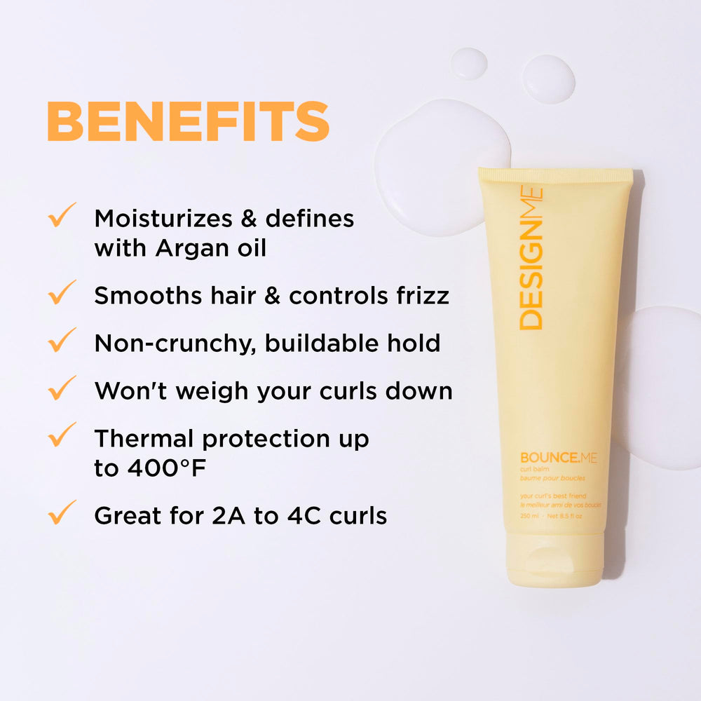 Design.Me BOUNCE.ME argan oil glow captures natural shine and nourishment.