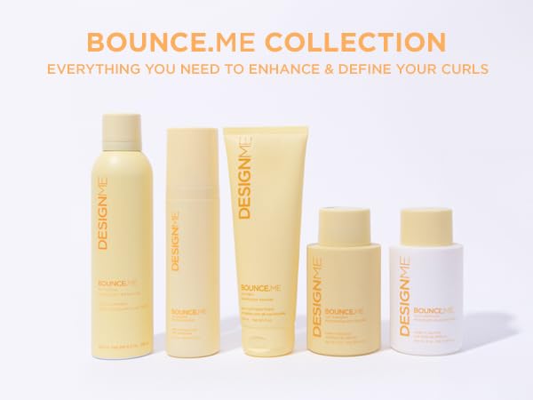 Design.Me BOUNCE.ME frizz-control effect on freshly styled curls.
