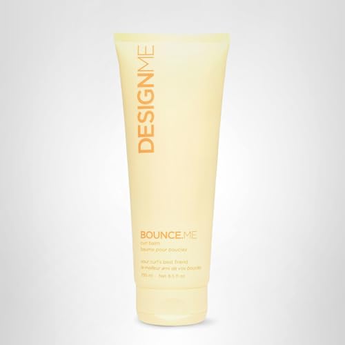 Design.Me BOUNCE.ME packaging label highlights sulfate- and paraben-free formula.