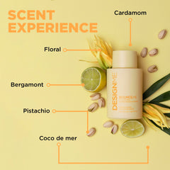 Design.Me BOUNCE.ME shampoo ingredients Kukui Nut Seed and Buriti Oil for hydration and frizz control