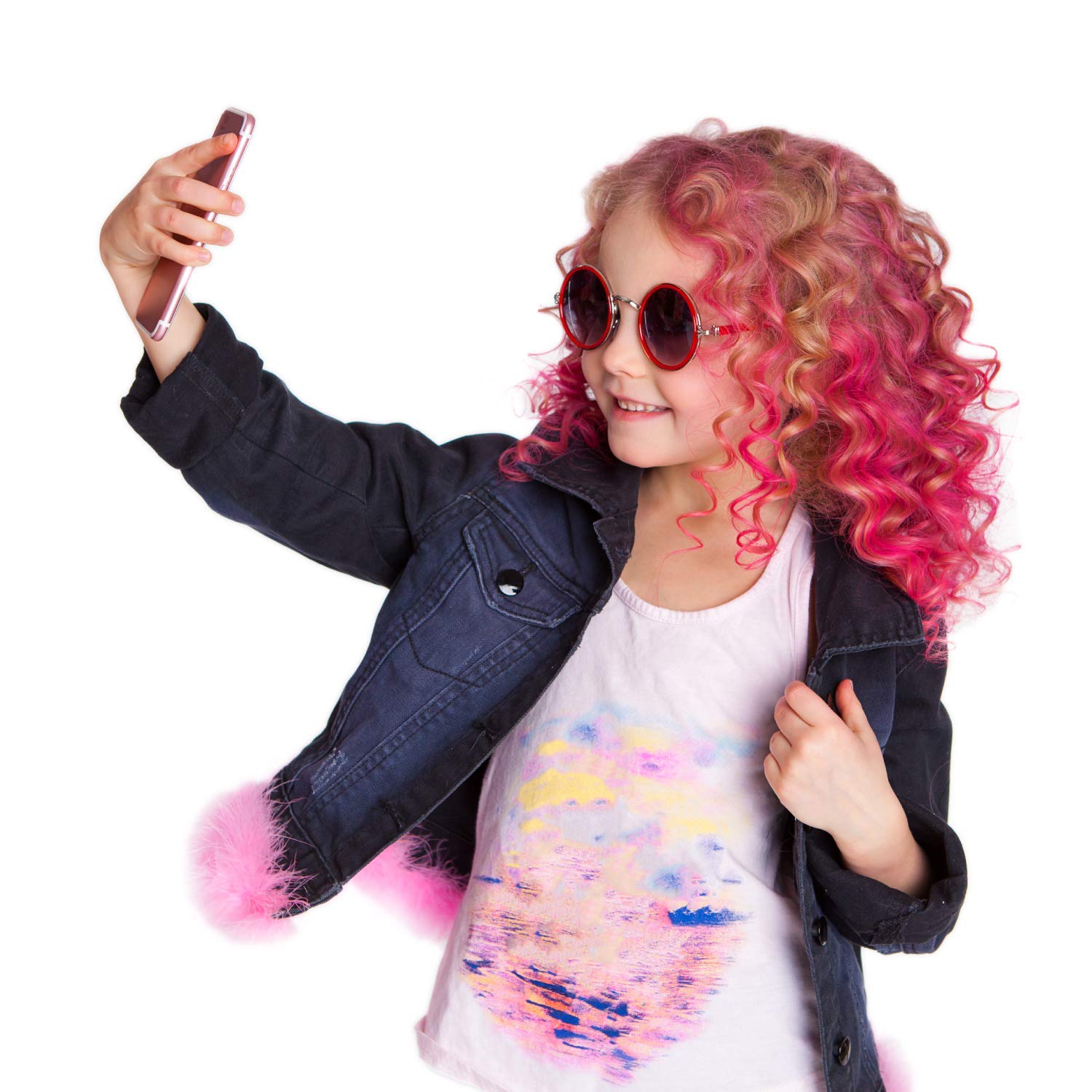 Desire Deluxe hair chalk pens double as face paint for creative, safe decorative designs.