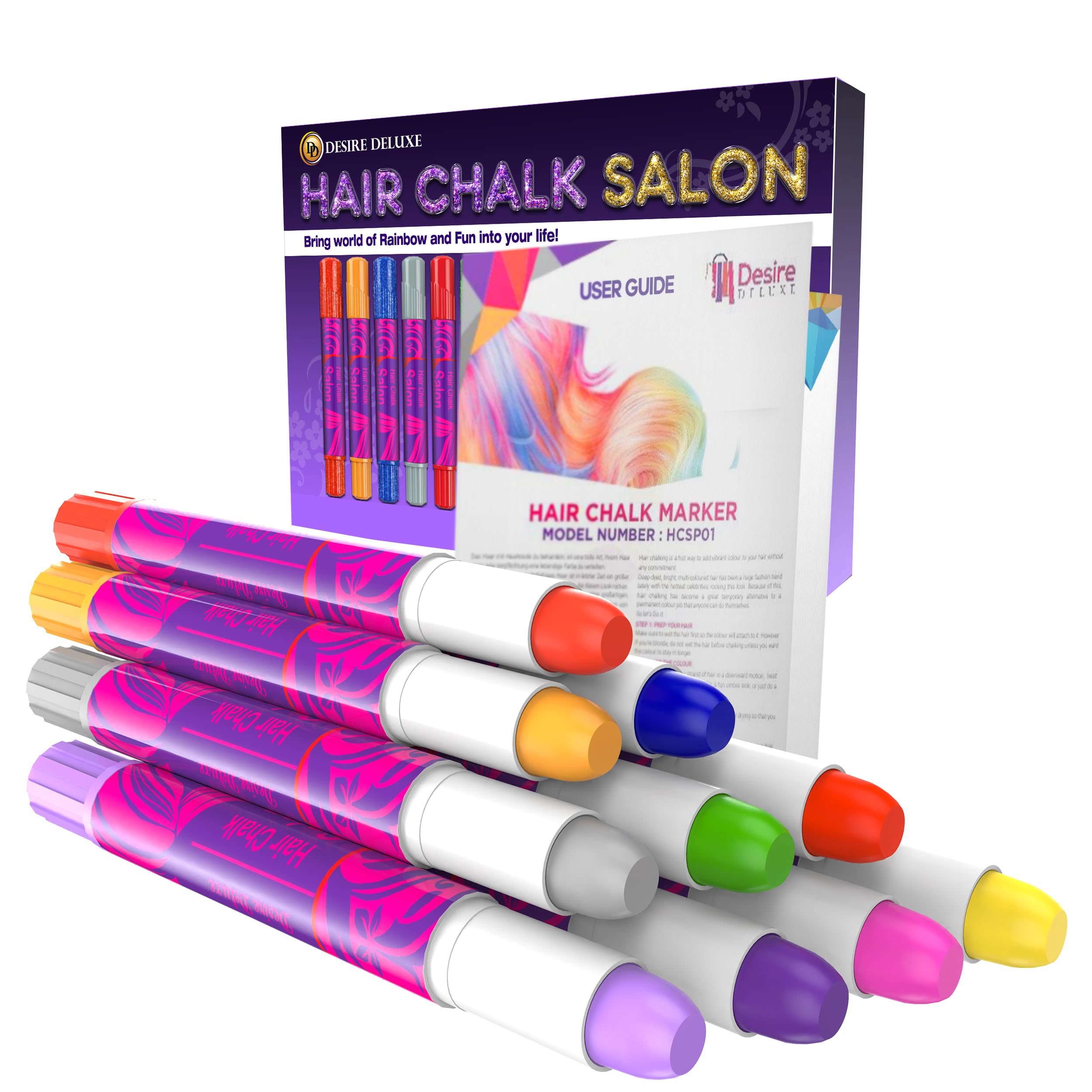 Desire Deluxe hair chalk gift pack sparks imagination for birthdays and holidays.