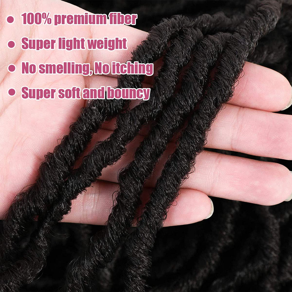 Desire4Hair lightweight soft locs closeup reveals fluffy, breathable texture.