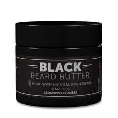 Detroit Grooming Co Beard Butter Black Scent in 2oz tin for deep hydration and softness.