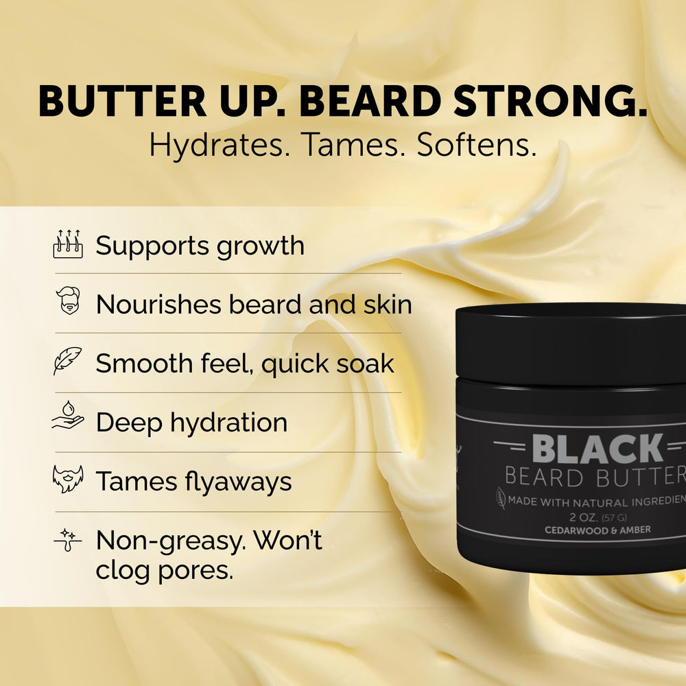 Texture close-up of Detroit Grooming Co Beard Butter highlighting creamy conditioning.