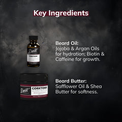 Detroit Grooming Co Corktown scent label with vanilla, tobacco and cedarwood.