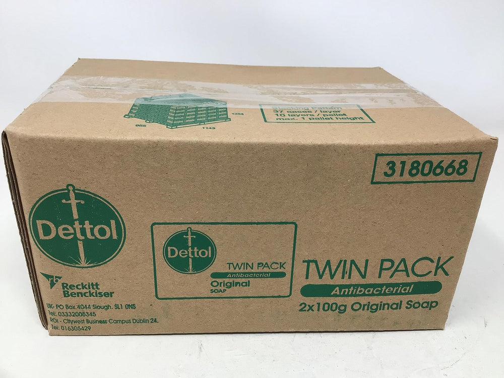 Dettol Original Antibacterial Soap bar close-up showing clean lather.