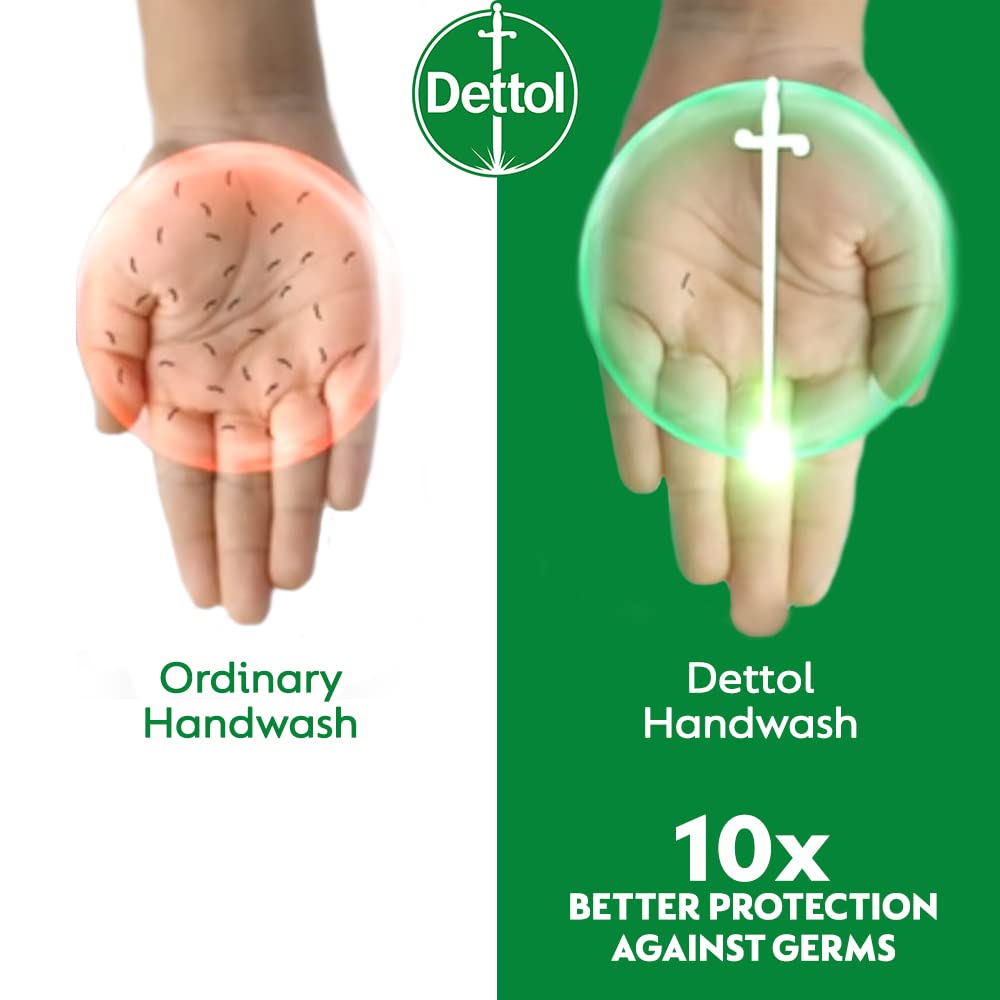 Close-up of Dettol handwash lather on skin