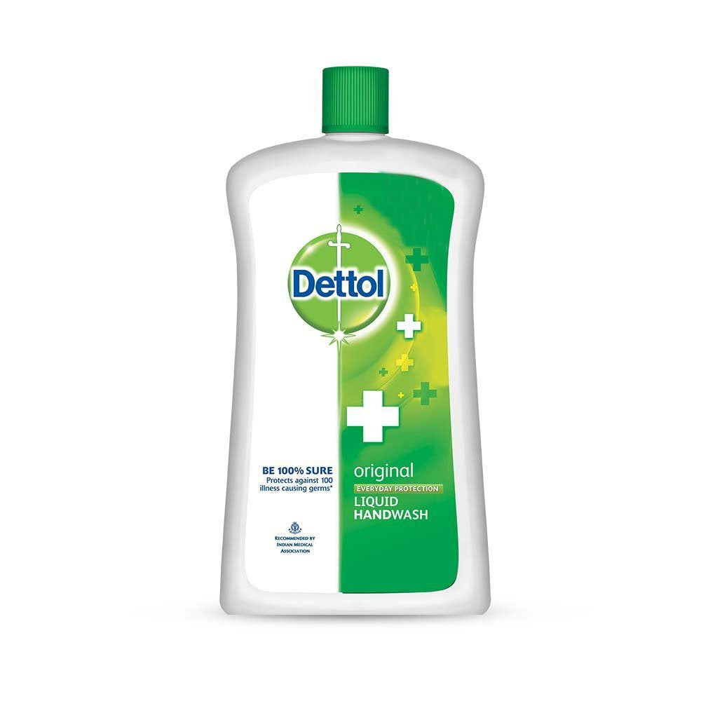 Dettol Original Liquid Handwash bottle for hygienic cleaning and refreshed hands.