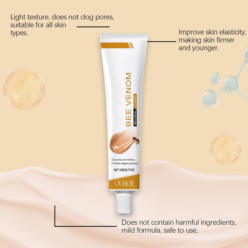 Deuiosna bee venom cream on face for smoothing and nourishment