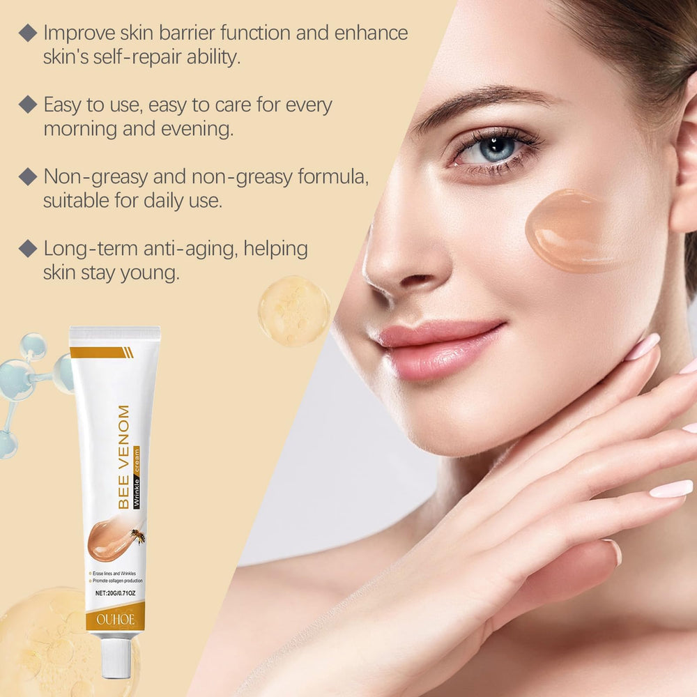 Deuiosna bee venom firming cream closeup highlighting creamy texture