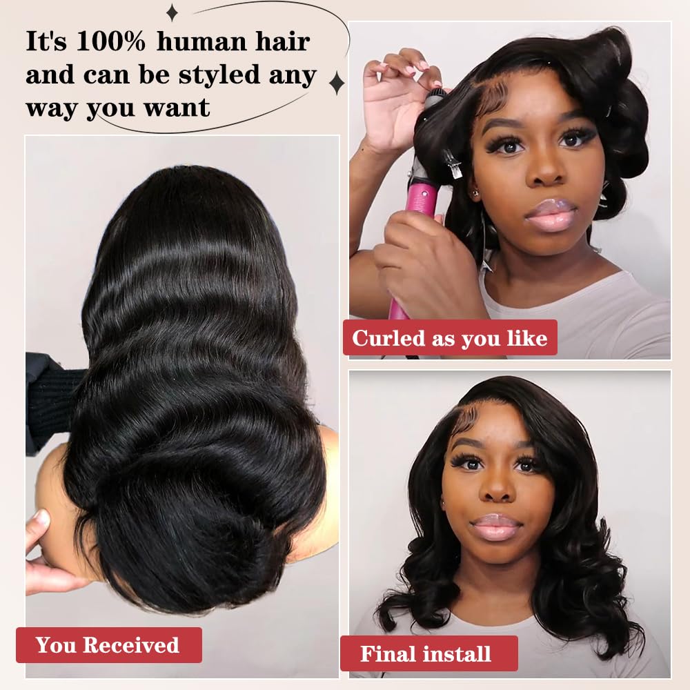 Devonia human hair Brazilian 180-density wig for voluminous look.