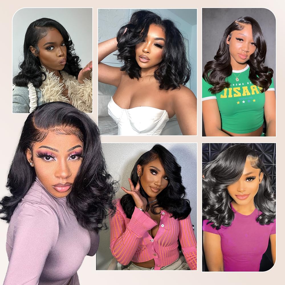 Devonia body wave bob care-friendly design keeps curls intact.