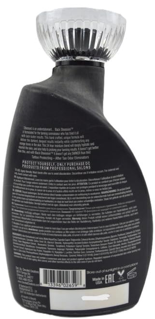 Devoted Creations Black Obsession tan application reveals deep bronze for a natural glow