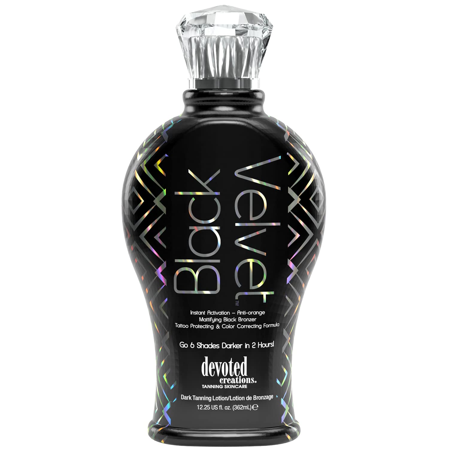 Devoted Creations Black Velvet bronzer jar close-up with rich color